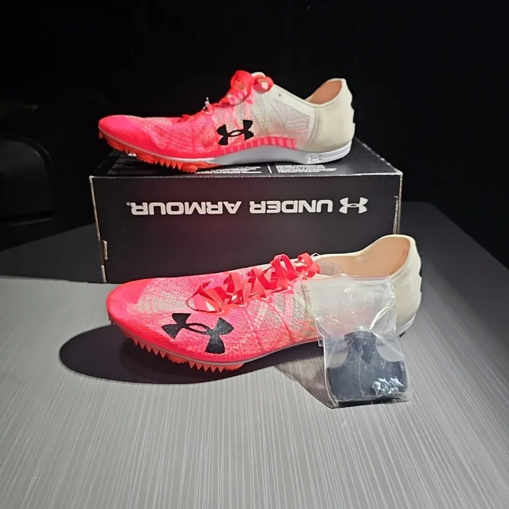 Under Armour UA SpeedForm Miler 2 Running Track Cleats Shoes Sz 11.5 3000020-103